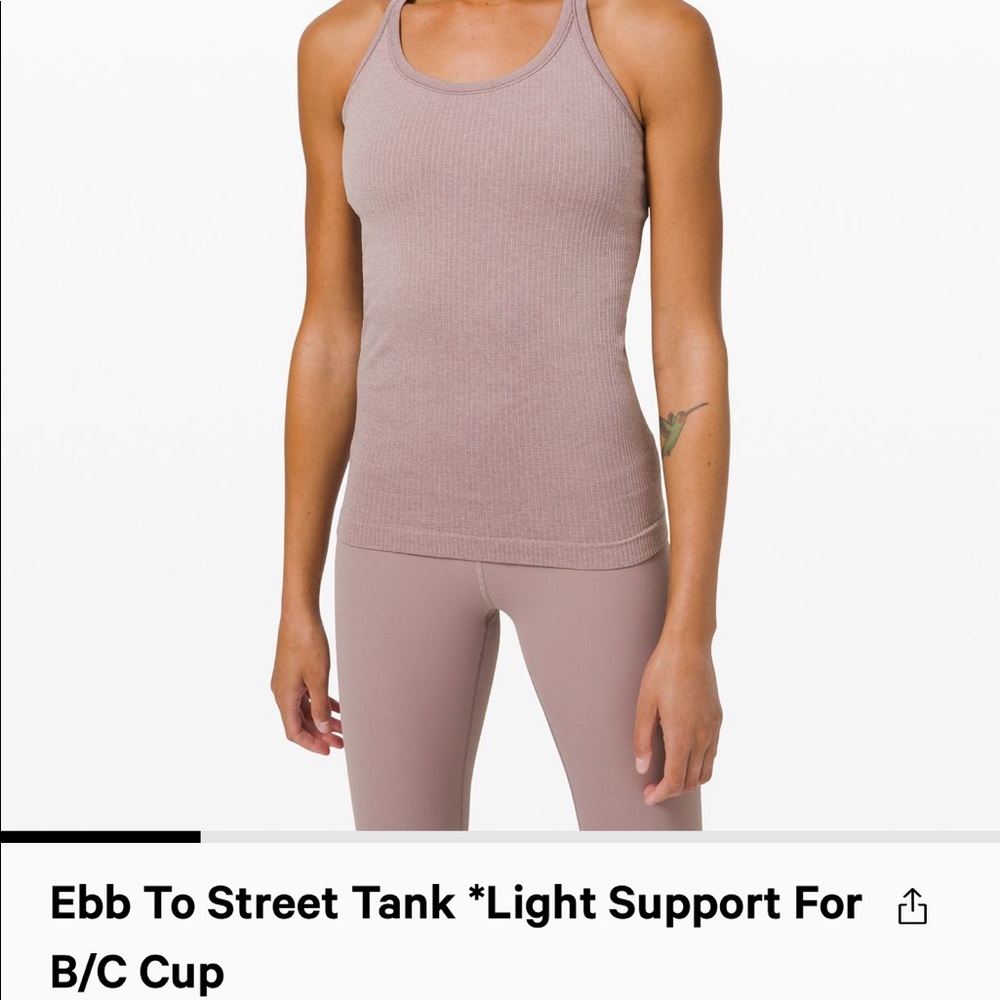 Lululemon Ebb to Street Tank Size 4